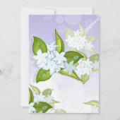 Fleurs de Jasmin Invitation à personnaliser pour S (Dos)