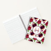 Fleurs de journal monogrammed bordeaux (Intérieur)