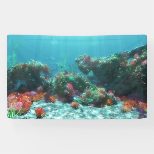 Fleurs de la bannière de la mer (Horizontal)