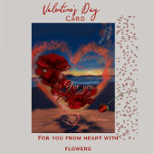 Fleurs de la carte cardiaque