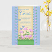 fleurs de la carte d'anniversaire de cousin et pap (Fleur jaune)