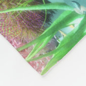 Fleurs de la couverture en polaire marine (Coin)