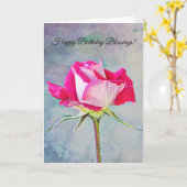 Fleurs de la Foi Blessures d'anniversaire Carte Ro (Fleur jaune)