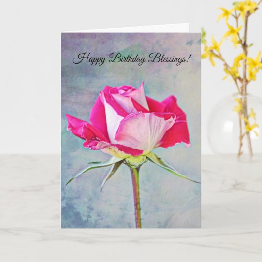 Fleurs de la Foi Blessures d'anniversaire Carte Ro (Fleur jaune)