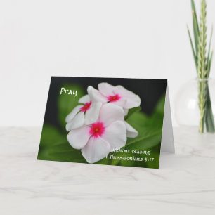Fleurs de la foi Carte de prières