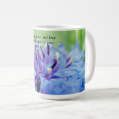 Fleurs de la foi Jude Mug de fleurs bleues (Devant droit)