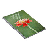Fleurs de la foi Zinnia Carnet de prière cadeau (Côté Droit)
