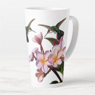 Fleurs de la Plumeria Oiseau de mer Late Mug