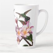 Fleurs de la Plumeria Oiseau de mer Late Mug (Droite)