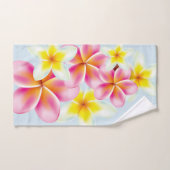 Fleurs de la Plumeria tropicale (Serviette à main)