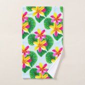 Fleurs de la Plumeria tropicale (Serviette à main)