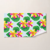Fleurs de la Plumeria tropicale (Serviette à main)