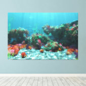 Fleurs de la toile de mer Imprimer (Insitu (Plancher de Bois))