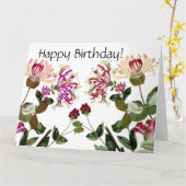 Fleurs de lait Grosse carte d'anniversaire florale (Fleur jaune)