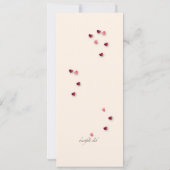 Fleurs de l'Amour Invitation Arrière - plan (Dos)