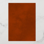 Fleurs de laque dorée sur carte de mariage Save th (Verso)