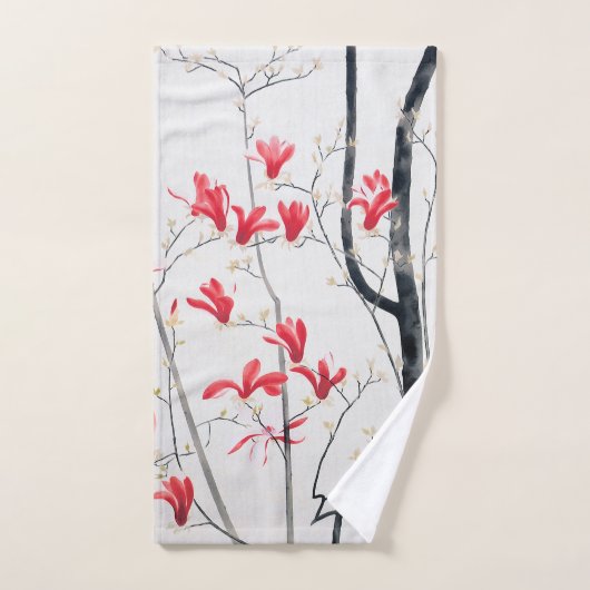 Fleurs de l'arbre Magnolia, Kobayashi Kokei (Serviette à main)