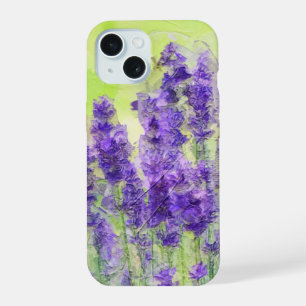 Fleurs de Lavande Aquarelle Florale Violette