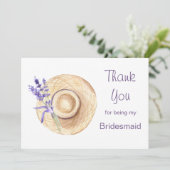 Fleurs de lavande Bridesmaid Merci (Debout devant)