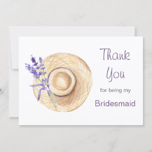 Fleurs de lavande Bridesmaid Merci