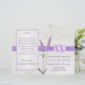 Fleurs de lavande, coeur sur bois Programme de mar (Debout devant)