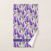 Fleurs de lavande élégantes (Serviette à main)