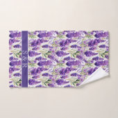 Fleurs de lavande élégantes (Serviette à main)