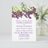 Fleurs de Lavande - Faire-Part de Mariage 3X5 (Debout devant)