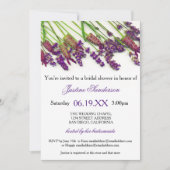 Fleurs de lavande - Invitation de douche nuptiale (Devant)