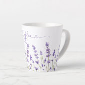 Fleurs de lavande J'aime café Latte Mug (Angle droit)