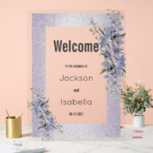 Fleurs de lavande pailletées Bienvenue florale (Mariage)