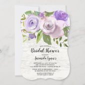 Fleurs de lavande rustique Invitation à la douche  (Devant)