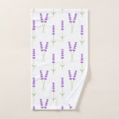 Fleurs de lavande Serviettes set (Serviette à main)