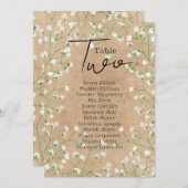 Fleurs de l'haleine du bébé Mariage rustique carte (Devant / Derrière)