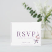 Fleurs de lilas modernes élégantes RSVP (Debout devant)