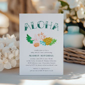 Fleurs de l'île | Invitation Baby shower Luau