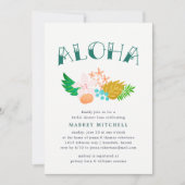 Fleurs de l'île | Luau Invitation à la douche nupt (Devant)