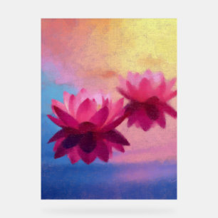 Fleurs de Lotus Abstraites colorées