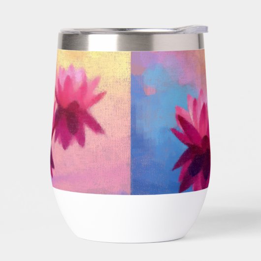 Fleurs de Lotus Abstraites colorées (Gauche)