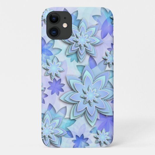 fleurs de lotus abstraites de coque iphone (Dos)