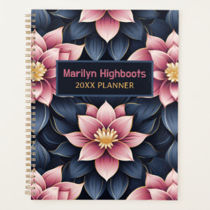 Fleurs de Lotus Bleu Mauve et Dusty