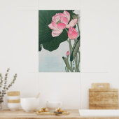 Fleurs de lotus épanouies Impression d'art fin jap (Cuisine)