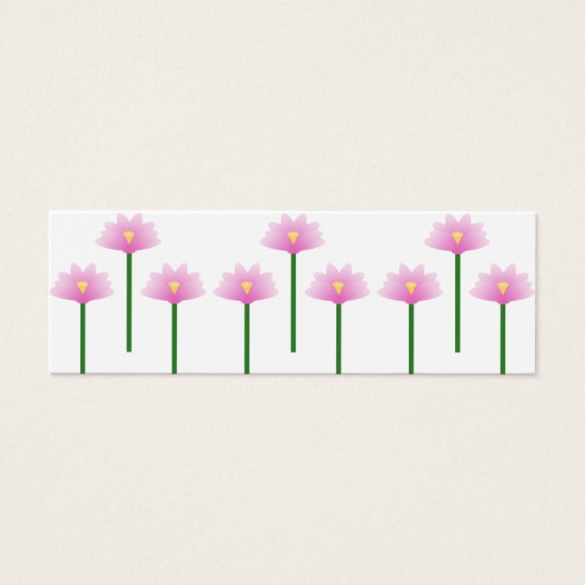 Fleurs de Lotus roses sur tiges vertes (Devant)