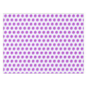Fleurs de lotus violettes sur nappe blanche (Devant (Horizontal))