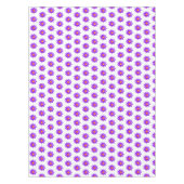 Fleurs de Lotus Violettes sur nappes blanches (Devant)