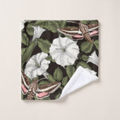 Fleurs de lune et sphinx Mois (Gant de toilette)