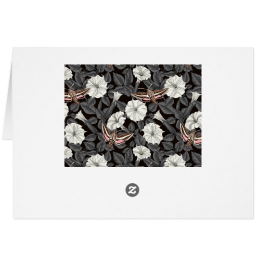 Fleurs de lune et sphinx Moths 2 (Dos Horizontal)