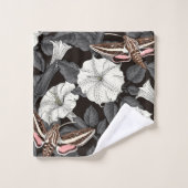 Fleurs de lune et sphinx Moths 2 (Gant de toilette)