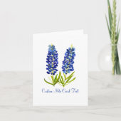 Fleurs de Lupin Bleu Texas Art Élégant  (Devant)