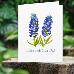 Fleurs de Lupin Bleu Texas Art Élégant